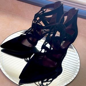BCBG-TAMSIN LUX KID SUEDE GLADIATOR HEELS